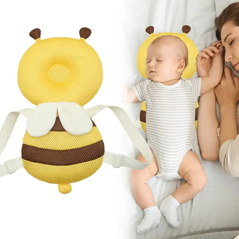 Baby Head Protector Backpack Pillow For Kids 1-3Y Toddler Soft Comfortable PP Cotton Protective Cushion Cartoon Security Pillows 5
