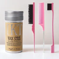 Hair Wax Stick For Kids Women with Slick Back Brushes Gel Pomade for Little Girls Toddler Flyaway Hair Wig Styling Accessories 2
