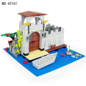 Bloques de construcción de Castillo de agua Medieval para niños 1