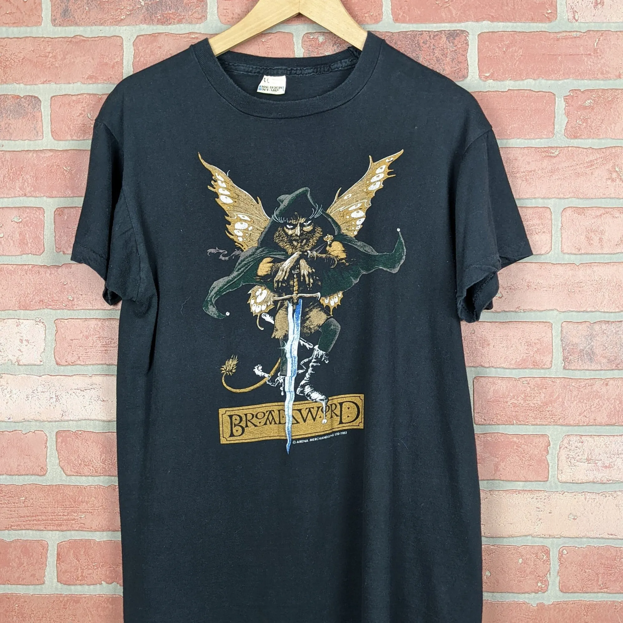 Vintage 1982 Double Sided Jethro Tull Wide Sword Original Band Tour T Shirt Extra Large Fits