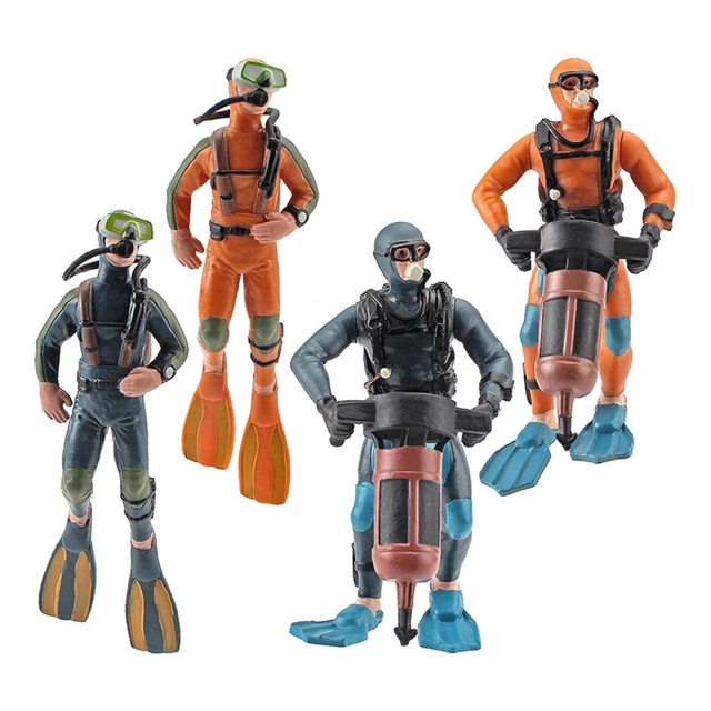 Underwater Swimmer for Kids/Adults Relieve Stress Supplies Resin Toy Ocean Doll Model Solid Diver Toy with Fine Material 1