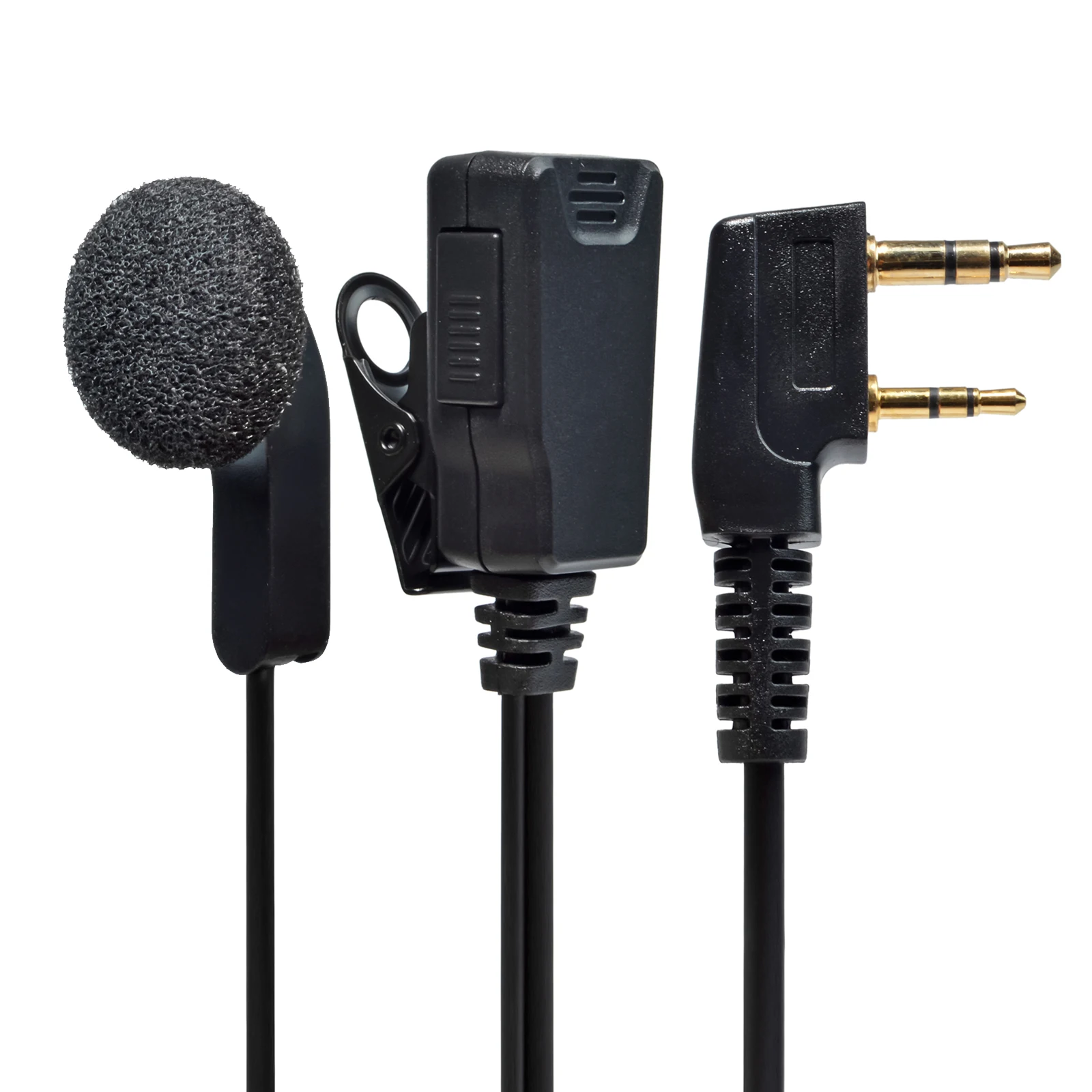 HYS Écouteur Talkie-Walkie Avec Micro PTT - Compatible Kenwood Baofeng UV-5R UV-82 Et Autres