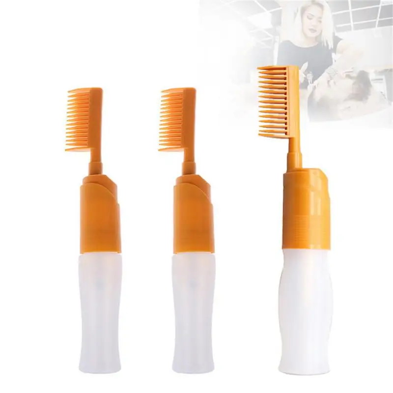 

110ml Hair Dye Bottle Oil Hair Coloring Bottle Hair Dye Bottle With Comb Teeth Portable Hair Dye Bottle Styling Tool