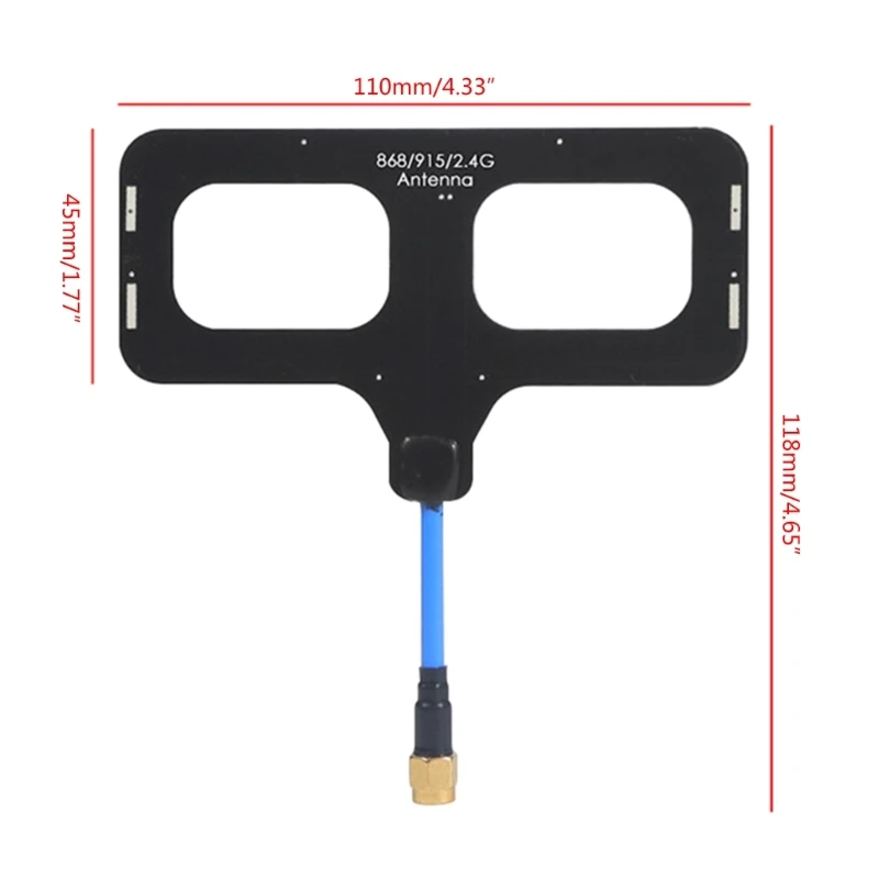 적용 범위 확장 5dBi 안테나 915MHz/868MHz 확장 안테나는 Quadcopter T16 TX16S용 신호 수신 ABS를 향상시킵니다.