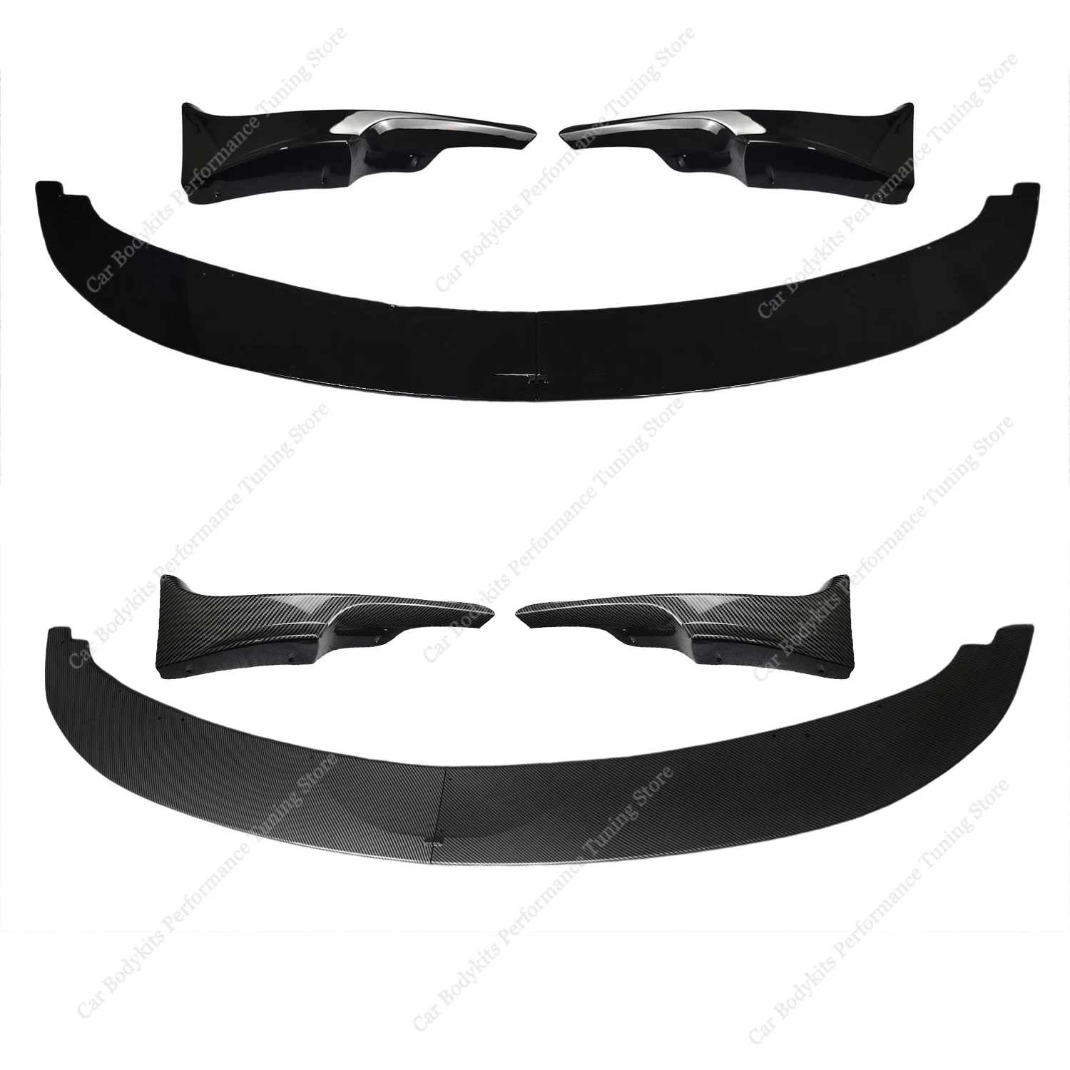 MP 스타일 앞 범퍼 스포일러 립 스플리터 Foglamp Canards For Bmw E92 E93 320i 320d 325i 325d 330d 335i M Sport Pre-Facelift