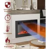 Electric Fireplace Inserts Freestanding Heater for The Living Room Floating Fireplace with 12 LED Colors with Logset and Stones 3