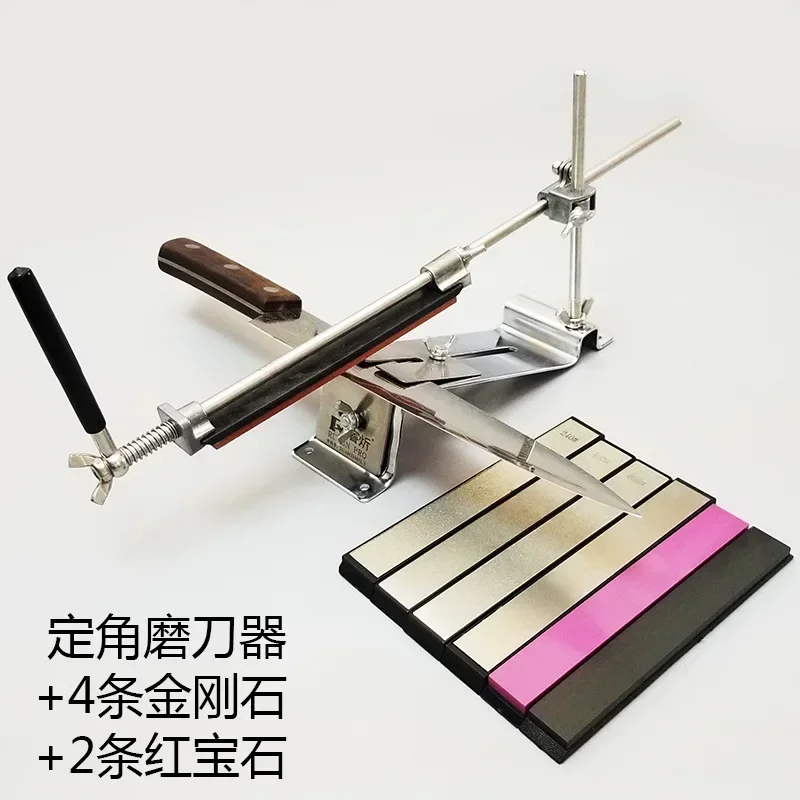 

Точилка для ножей RUIXIN PRO, угловая каменная точилка, нержавеющая сталь, алмазные бруски, инструменты для заточки