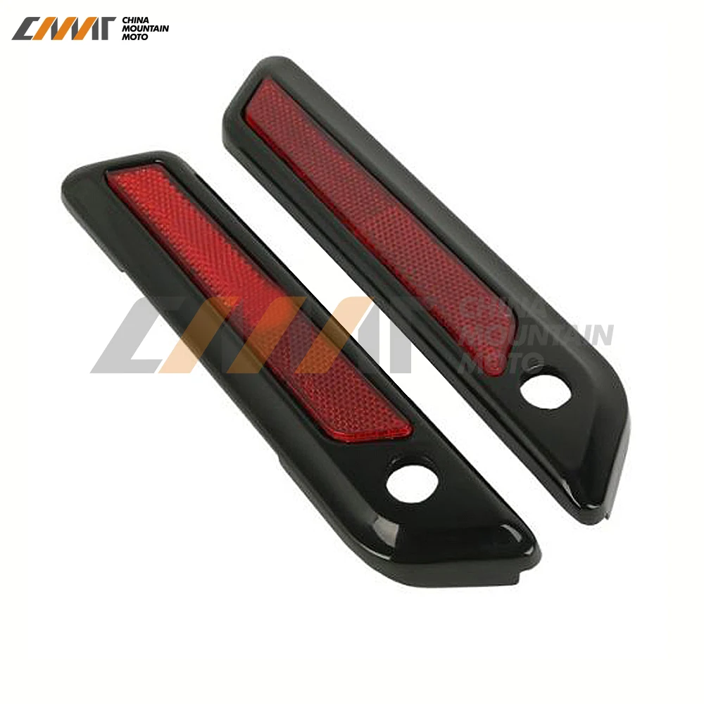 

Black /chrome Motorcycle Saddlebag Hinge Black Latch Covers case for Harley Electra Glide 2014-2017