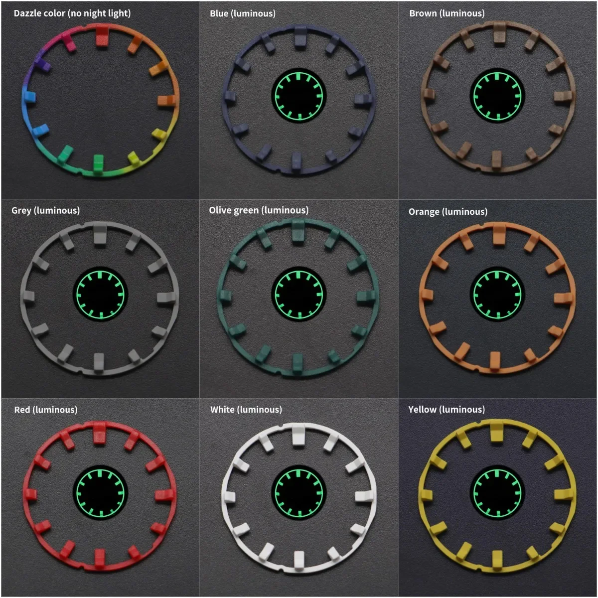 Luminous Dial DIY Bracket Watch Scale Ring