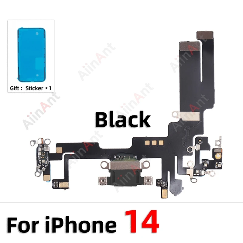Enhanced Quick Charging Port Flex Cable with Sticker - Bottom USB Mic Board Dock Charger Connector