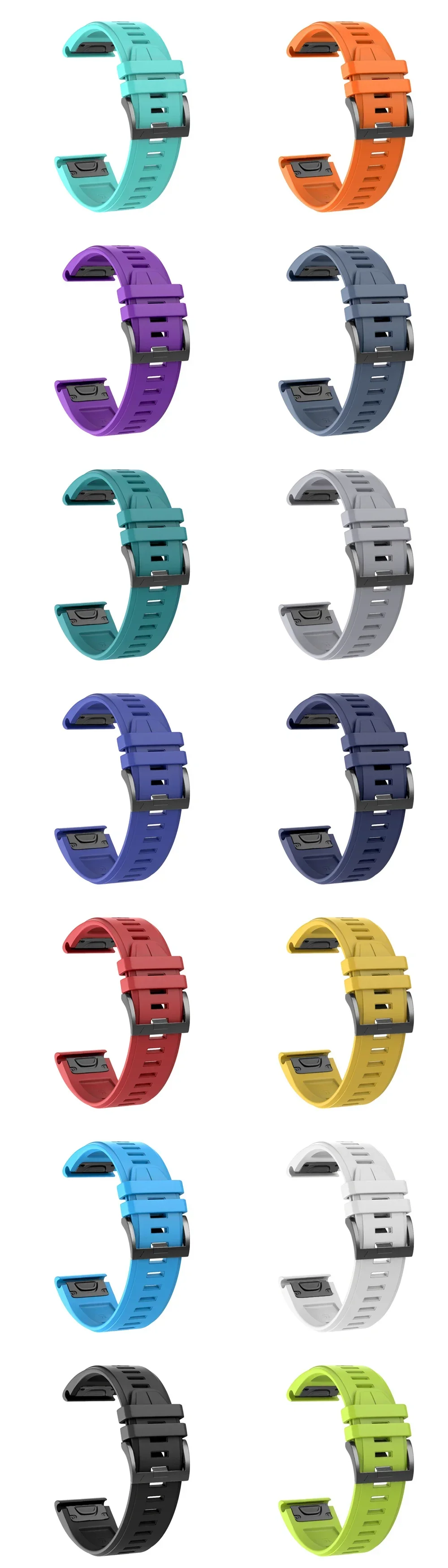 22 26 mm Silikon-Uhrenarmband für Garmin Fenix 7 7X 8 E 6X 6 Pro 5 5X Plus Epix Gen2 Enduro 3 Instinct 3 Solar-Schnellverschlussarmband – Detail 11