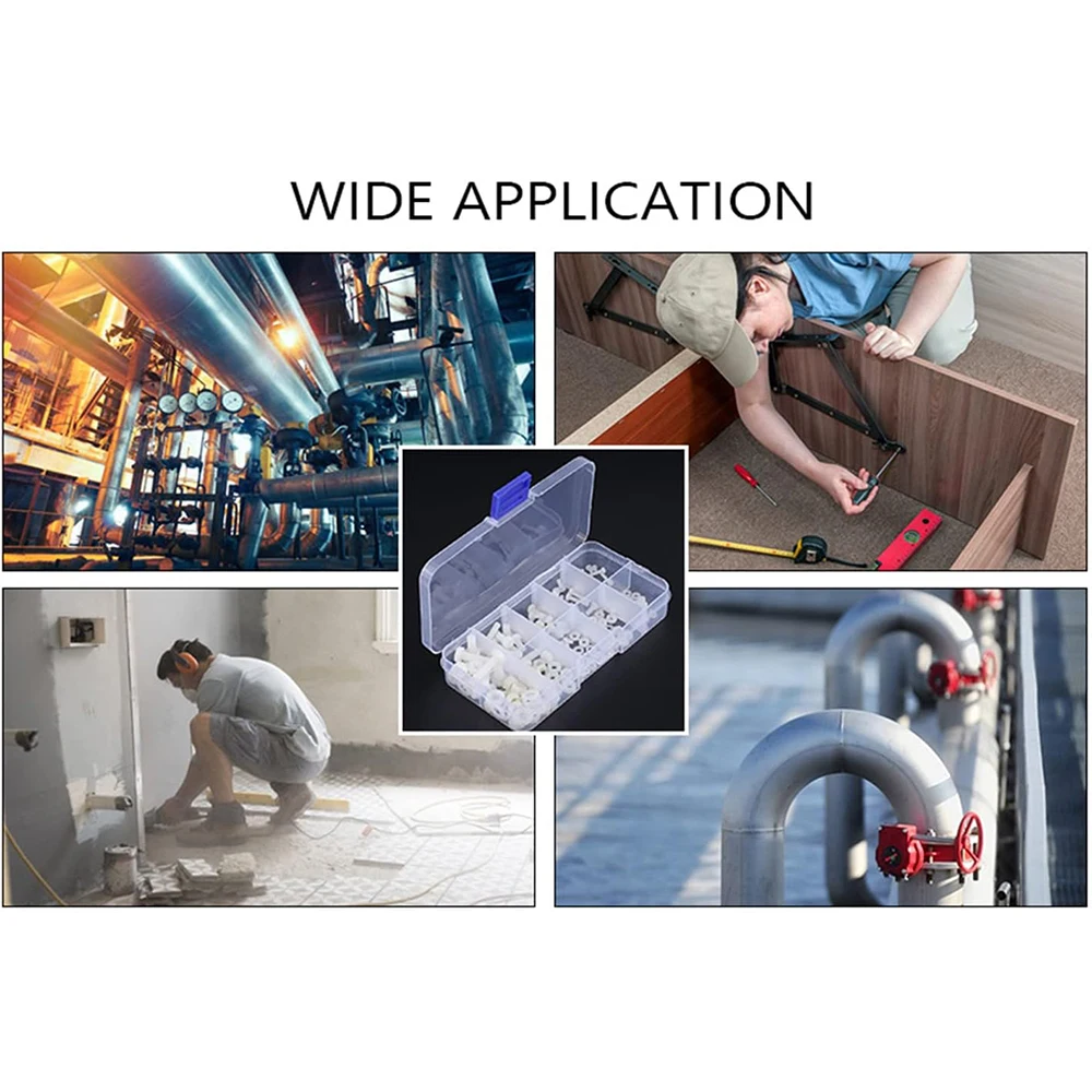 Description Picture 6 of item150pcs Nylon Screws Bolts Nuts Washers Fastener Assortment Kit in Box M2 M2.5 M3 M4 M5