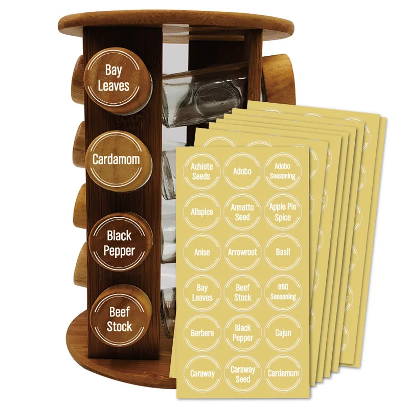 Transparent Spice Jar Labels 1