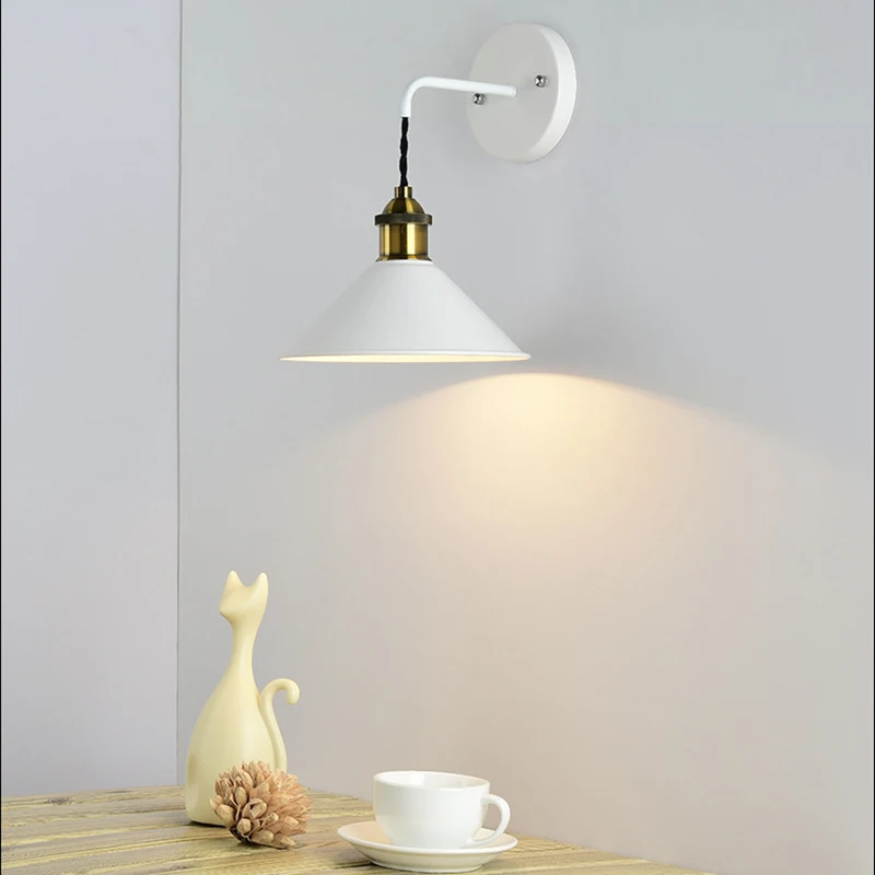 Nordic creative bedroom wall lamp color macaron lamp with corridor corridor staircase wall simple bedside