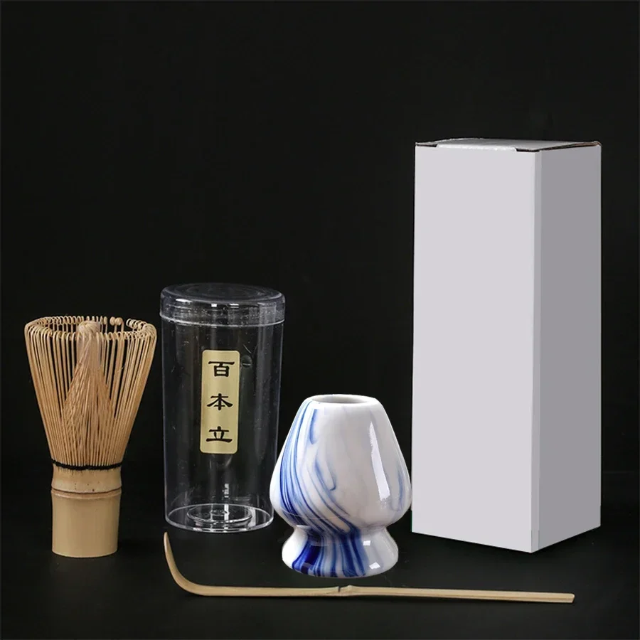 Tea Brush Matcha Stirring Brush Tea Brush Stand Japanese Tea Ordering Tools 3pcs Tea Spoon Tea Holder 3pcs/set