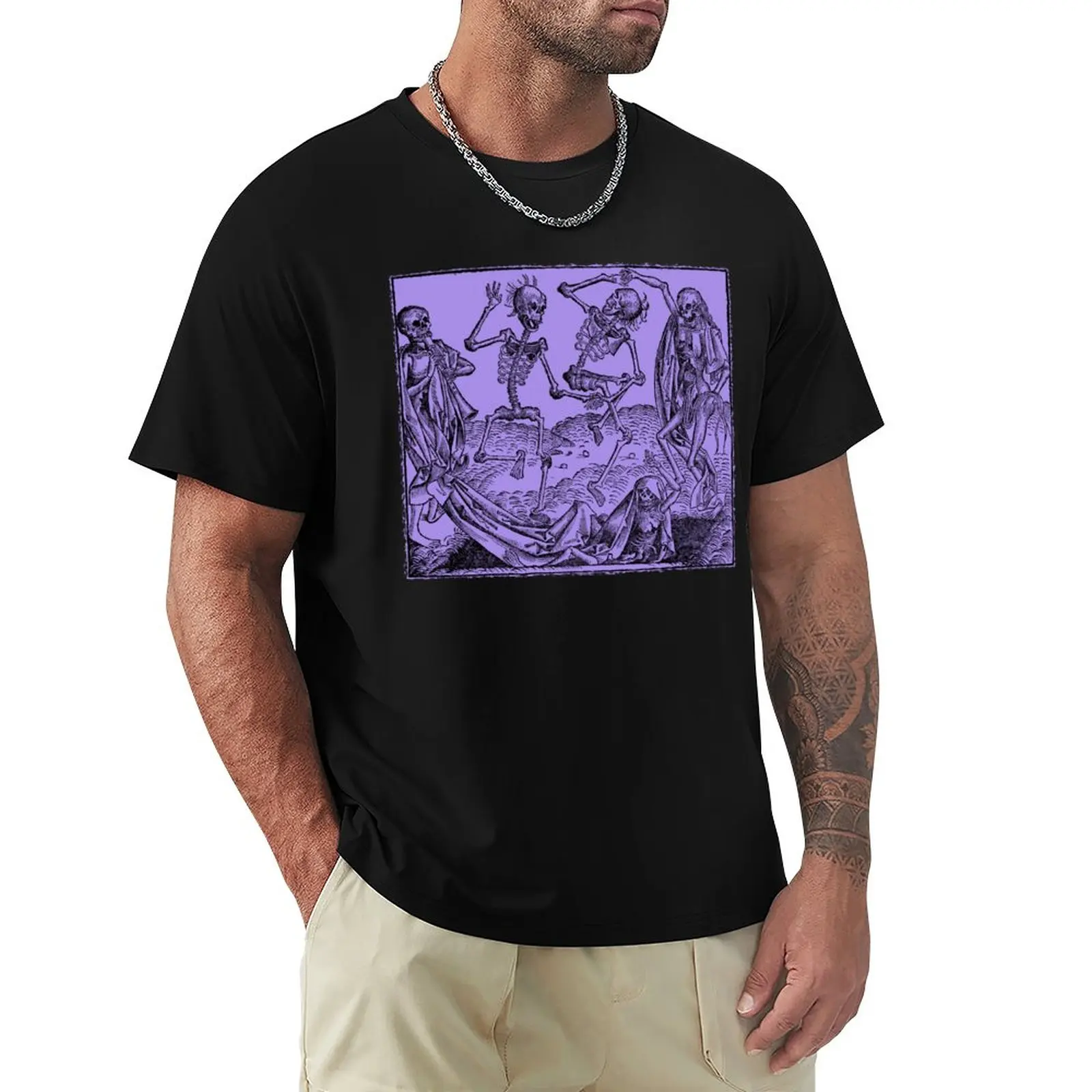 

Dance of Death / Dance of macabre - violet T-Shirt boys whites cute tops Short sleeve tee black t-shirts for men