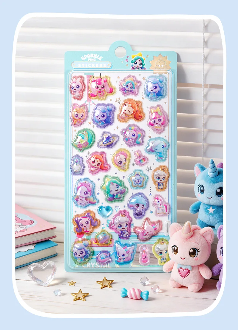 Echte Produkte – Jetzt zugreifen! Teenieping 3D Solide Erhabene Relief-Kristallaufkleber zur Verschönerung von Scrapbooks, Handyhüllen und Belohnungsaufklebern – Detail 7