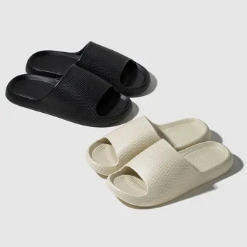 Alternative view of Summer New hot Indoor Casual EVA Women's Slippers Home Soft Sole Anti-Slip thick-soled Bathroom Slippes fashion Man's Flip-Flop