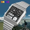 SKMEI 2198 Luxury Waterproof Sports Week Date Mens Wristwatches Alarm Stainless Steel Digital Watch Men 2033 Relógio Masculino 3