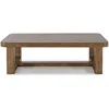Cabalynn Traditional Farmhouse Coffee Table, Brown 4