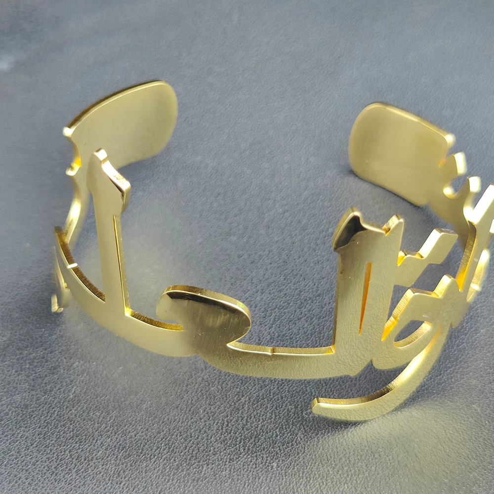 Islamic Jewelry Rose Gold Arabic Love Statement Bracelets For Women Men  Pulseras Charm Crystal Bileklik Bracelet Femme Bff Gift - Bracelets -  AliExpress
