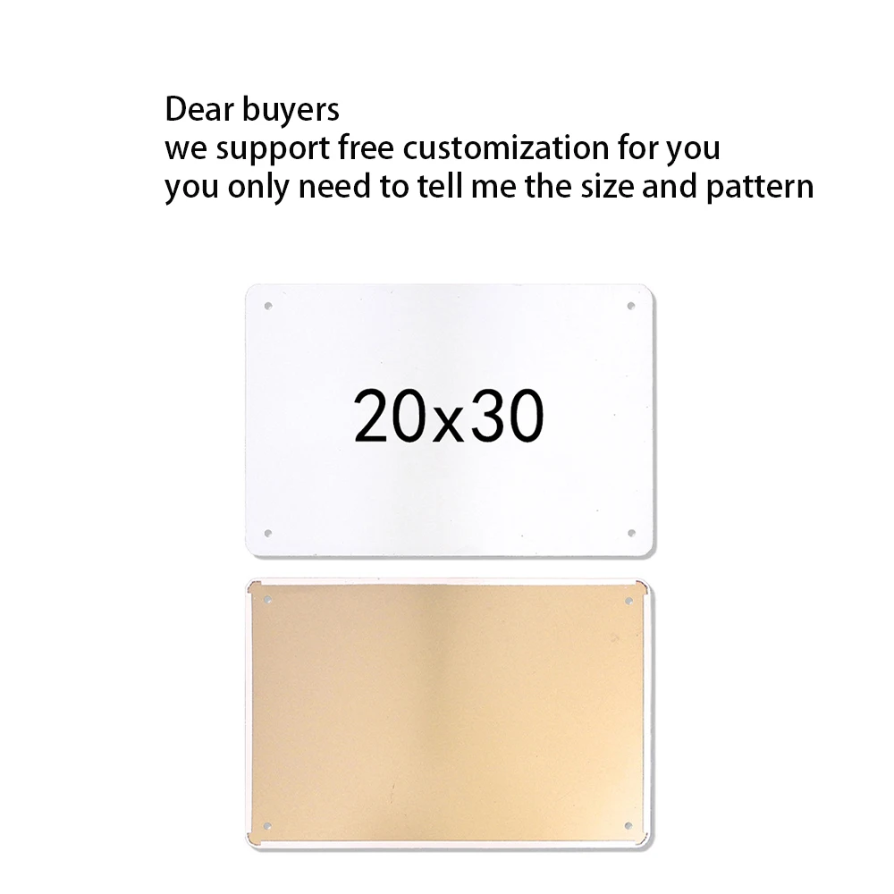 

Винтажная Оловянная картина разных размеров, настенное украшение на заказ, украшение для дома