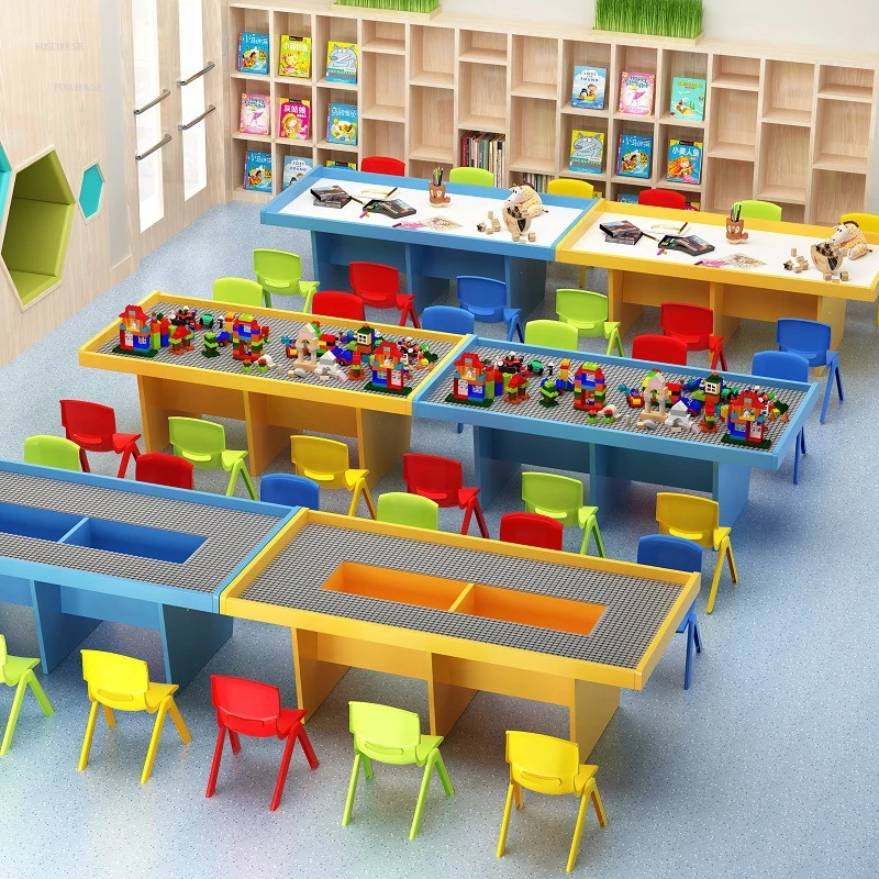 Children Tables Space Sand Table Playground Equipment Game Tables Shopping Mall Building Blocks Play Sand Desks Children's Desk