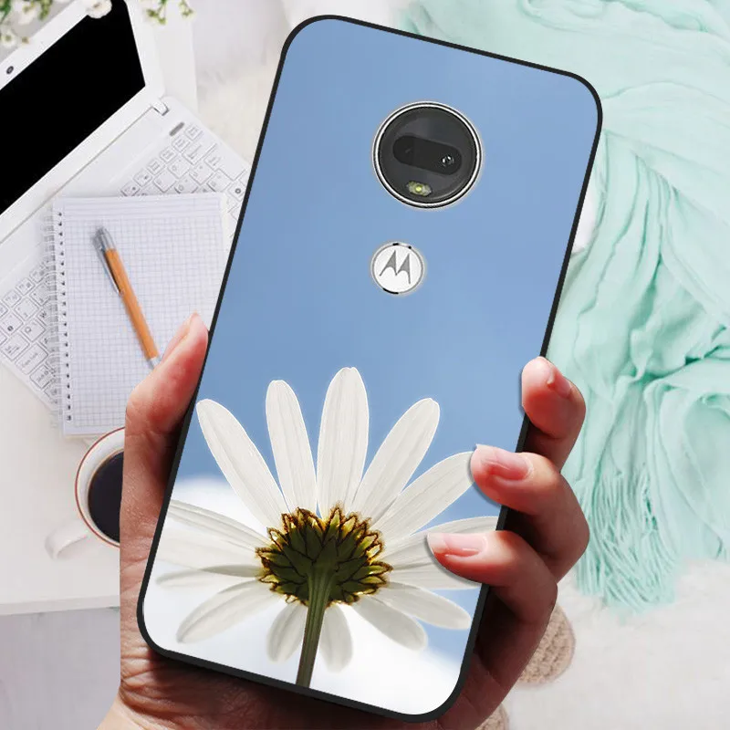 Stylish Soft TPU Protective Case - Fashionable Painted Cover for Motorola Moto G7 Series