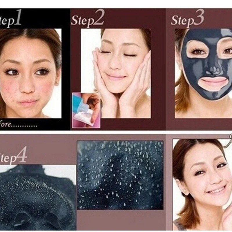 Blackhead Remover Mask Facial Shrink Pores Acne Black Head Removal Cream Nose Cleansing Black Peel Off Masks Skin Care