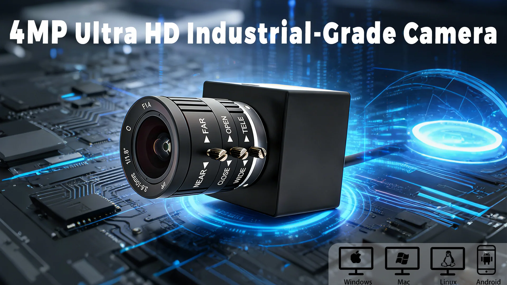 RTSP HD 2/4MP POE IP Camera 3.6-10mm Manual Zoom Indoor Mini Industrial Security