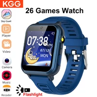 Children's Wristwatch 24 Games Kids Smart Watch Music Play Pedometer Tracker Time Display Video Audio Record Torch Smartwatch 1