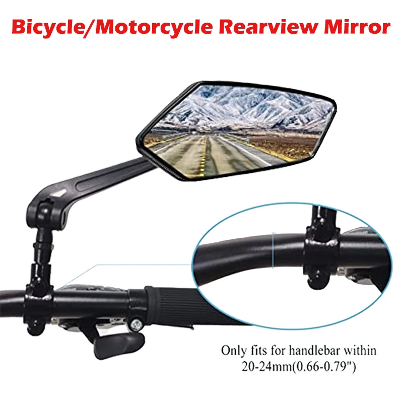 BicycleRearViewMirrorBikeCyclingClearWideRangeBackSight