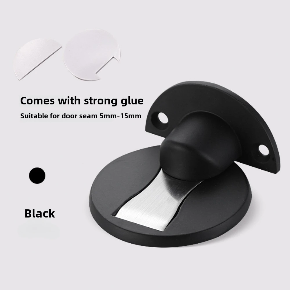 Magnetic Door Stopper Floor Mount Invisible Door Stops Heavy Duty Self Adhesive Wall Protector for Home Bedroom Doorstop