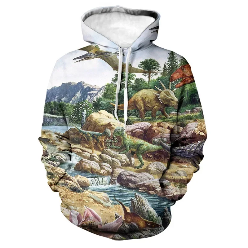 

2023 Jurassic Park 3D Print Hoodies for Men Women Kids World Dinosaur Fashion Long Sleeve Pullover Hiphop Style Sweatshirt