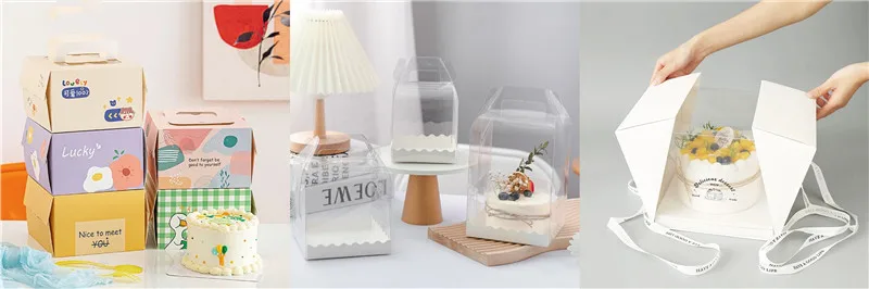 5pcs Mini Cupcake and Pastry Chocolate Paper Boxes in White and Pink, Handmade Dessert ... - SKU HDPB1126 - UGI Packaging