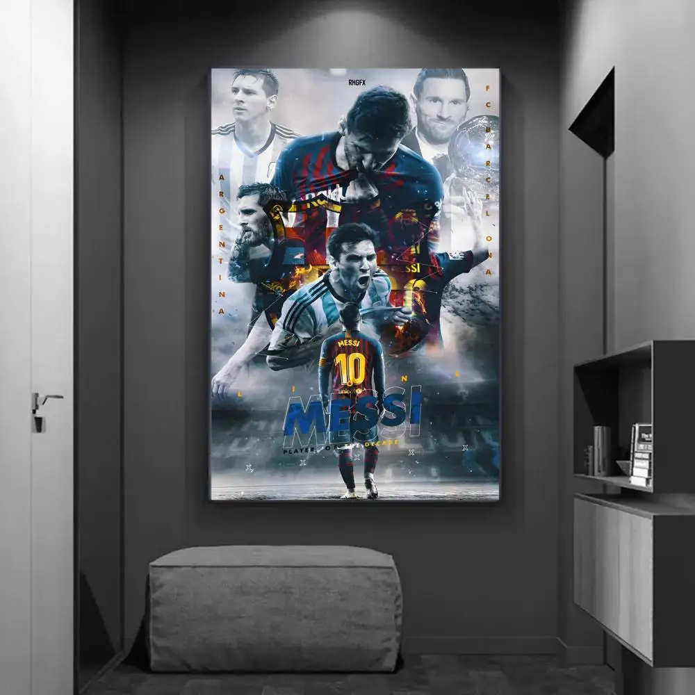 Anime Poster Poster Prints Football Star Anime Posters Sticky Decoracion Painting Wall Art White Kraft Paper Wall Decor