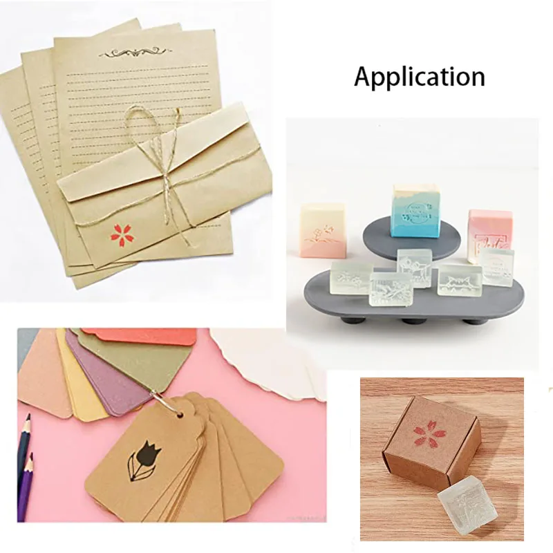 Acrylic Clear Soap Stamp Seal Mold Soap Making Supplies Tools Kits DIY Crafts Customizable