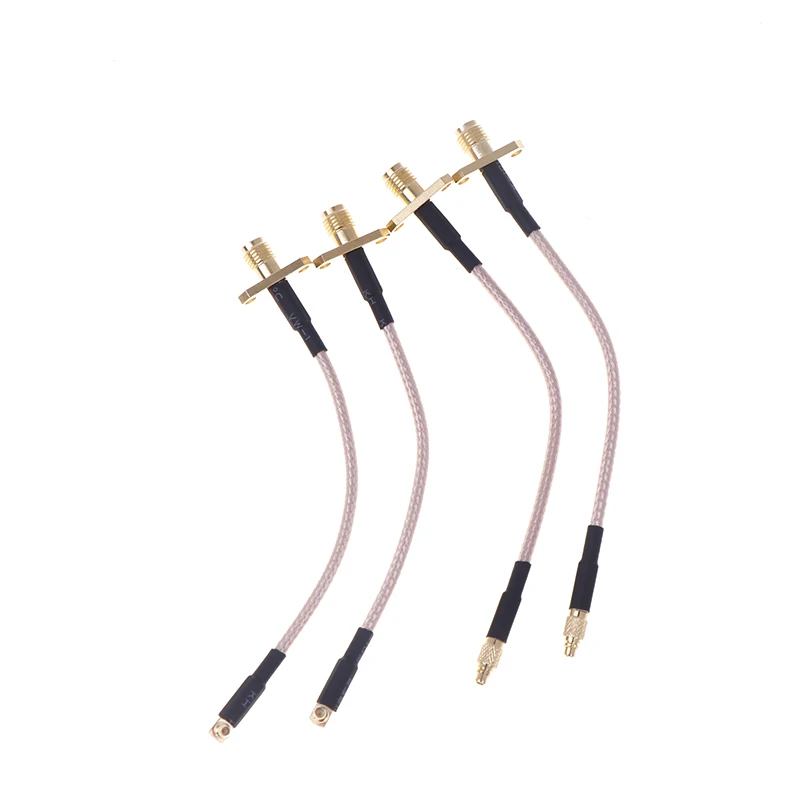 1PC MMCX To SMA/RP-SMA Female Flange Panel Mount RG316 Pigtail FPV Antenna Extension Cord For TBS Unify PandaRC VTX
