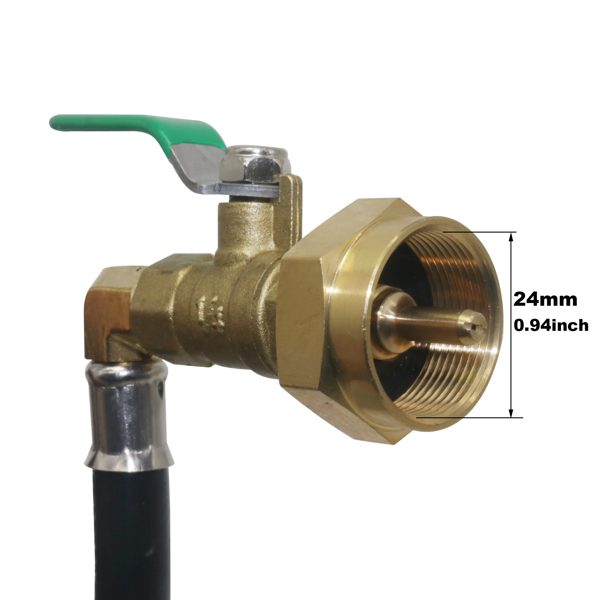 RV accessories 3FT propane simple and convenient inflation device American style QCC Gas Cylinder Switch Inflation Joint Hose 1m