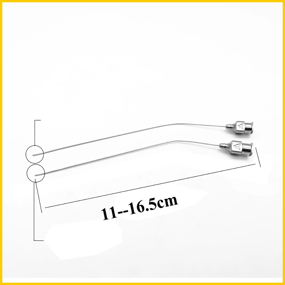 Aspirator Ear Otology Straw Tip Straight Curved Stainless Steel Animal Pet White Rat Surgery Experimental Equipment Supplies pet surgical accessories pet amniotic fluid suction device ear wax cleaning kit