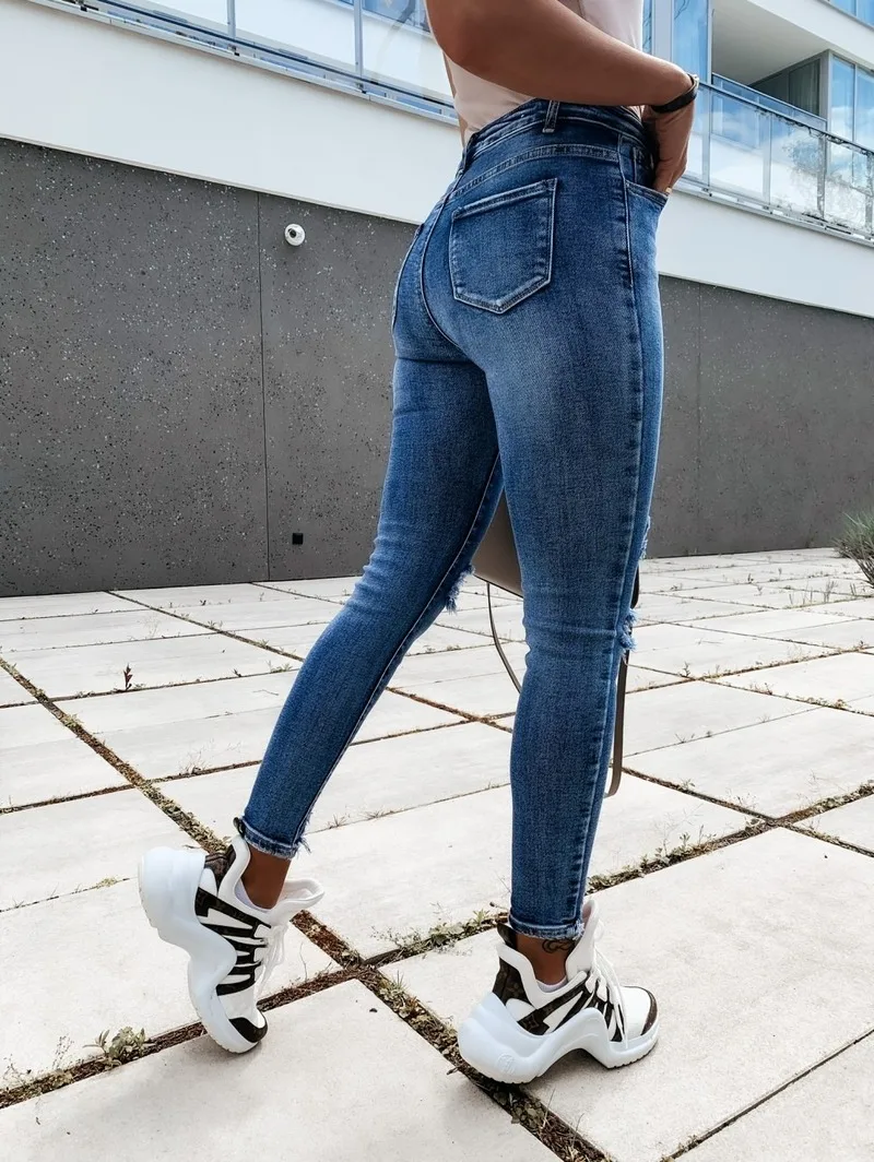 2024 Hot Sale New Design Styele Women Casual Clothing Sweatwear Sweet Sexy Fashion Soft Good Fabric Cool Soft  Womens Jeans