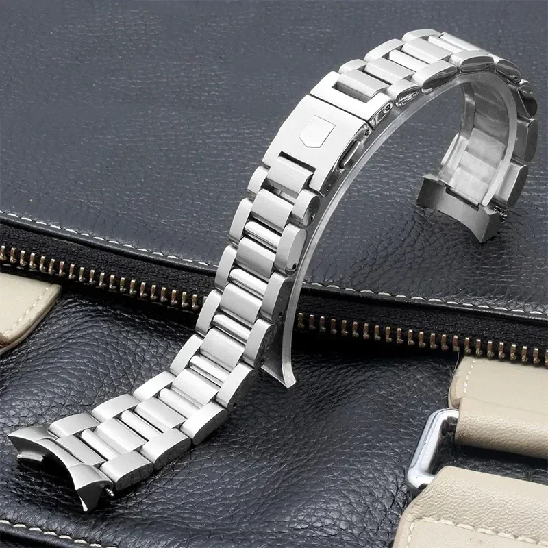 Pulseira de Sólida Correias Relógio Masculino 22 mm Tag Heuer Carrera Cbn2a1d Absorção Competitiva Way201s Series Aço Inoxidável - Image 5