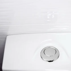 Toilet Single Flush Buttons Water Tank Round Valve Rods Push Buttons Water Saving For Cistern Bathroom Toilet Accessories