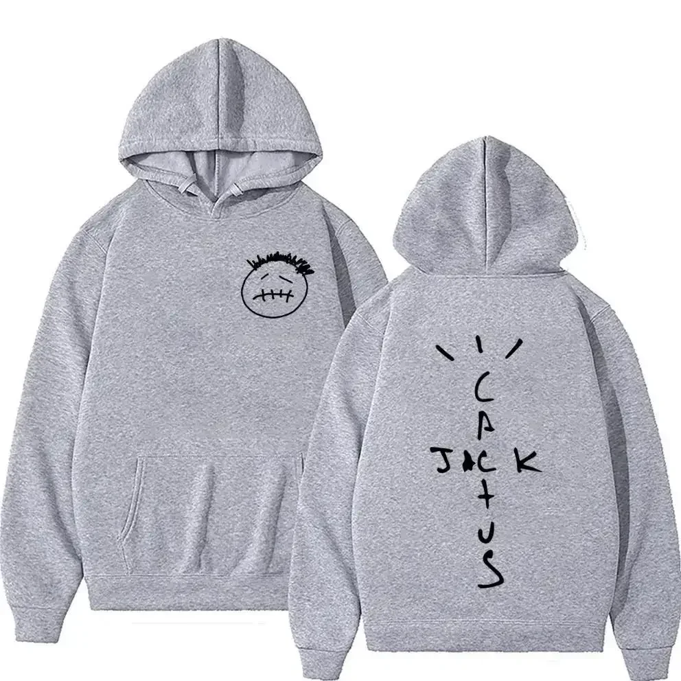 Travis Scott Cactus Jack Men's and Women's Fashion Trendy Printed Sweatshirt Harajuku Casual Pullover Cool Street Clothing 5