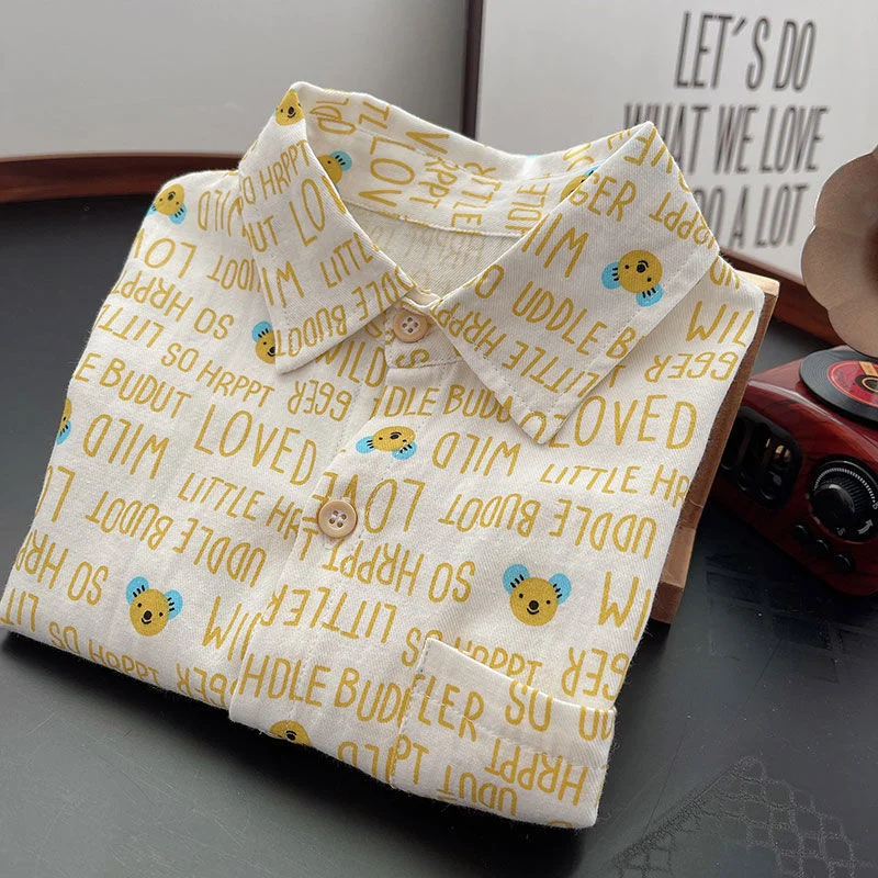 

Boys Baby's Kids Blouse Coat Jacket Outwear Cotton 2024 Classic Spring Autumn Shirts Outwear Teenagers Overcoat Children's Clot