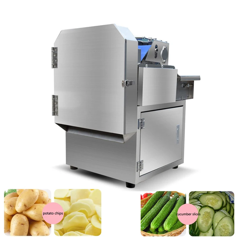 

Automatic Vegetable Cutting Machine Electric Potato Onion Carrot Ginger Slicer Commercial Shredder