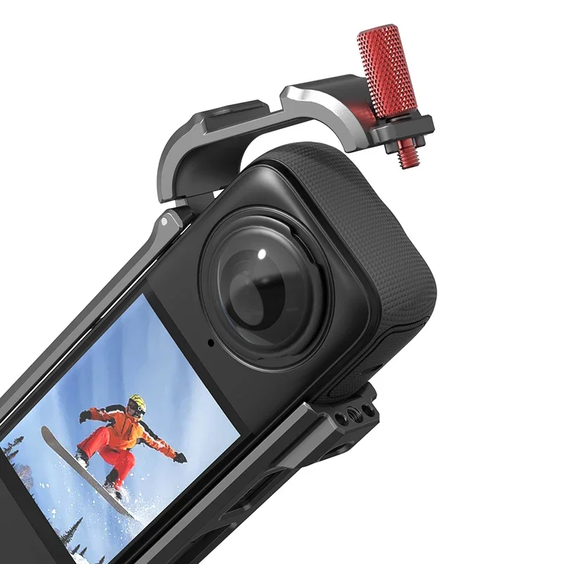 다기능 베젤 알루미늄 합금 확장 브래킷, 금속 프레임 포함, Insta360 X4 촬영 액세서리