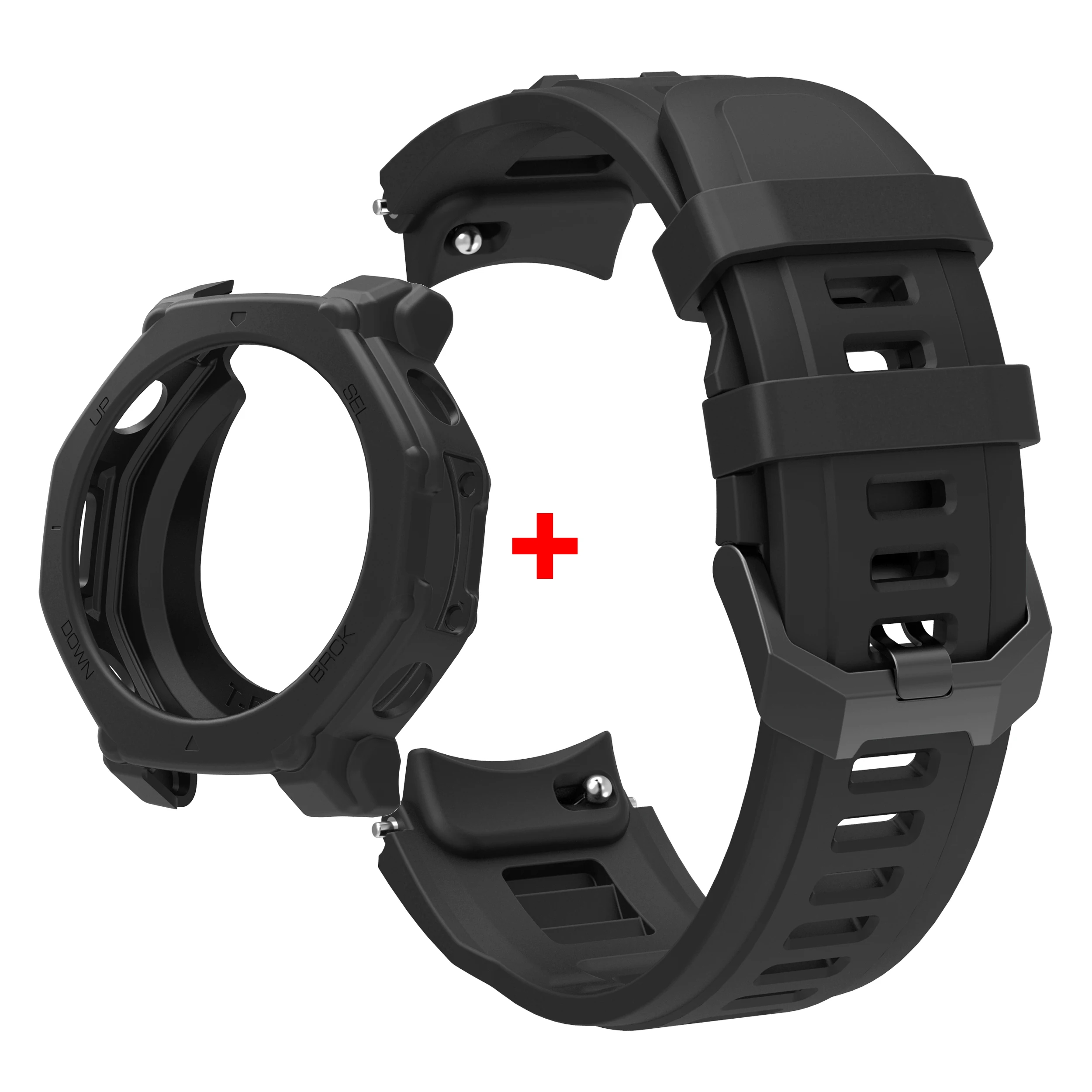 Silicone Strap with Protective Case