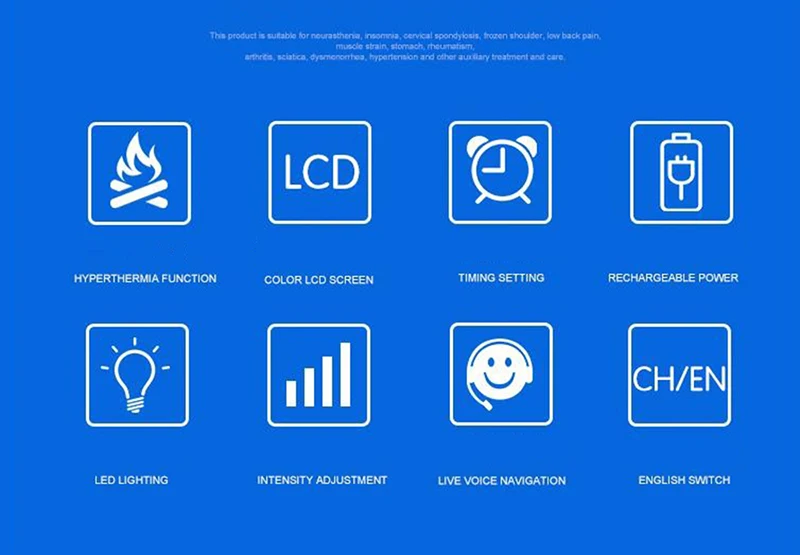 EMS Electrotherapy Physical Therapy Pulse Massager Muscle Stimulator  Stimulation Massage Instrument + 6 Electrode Pa