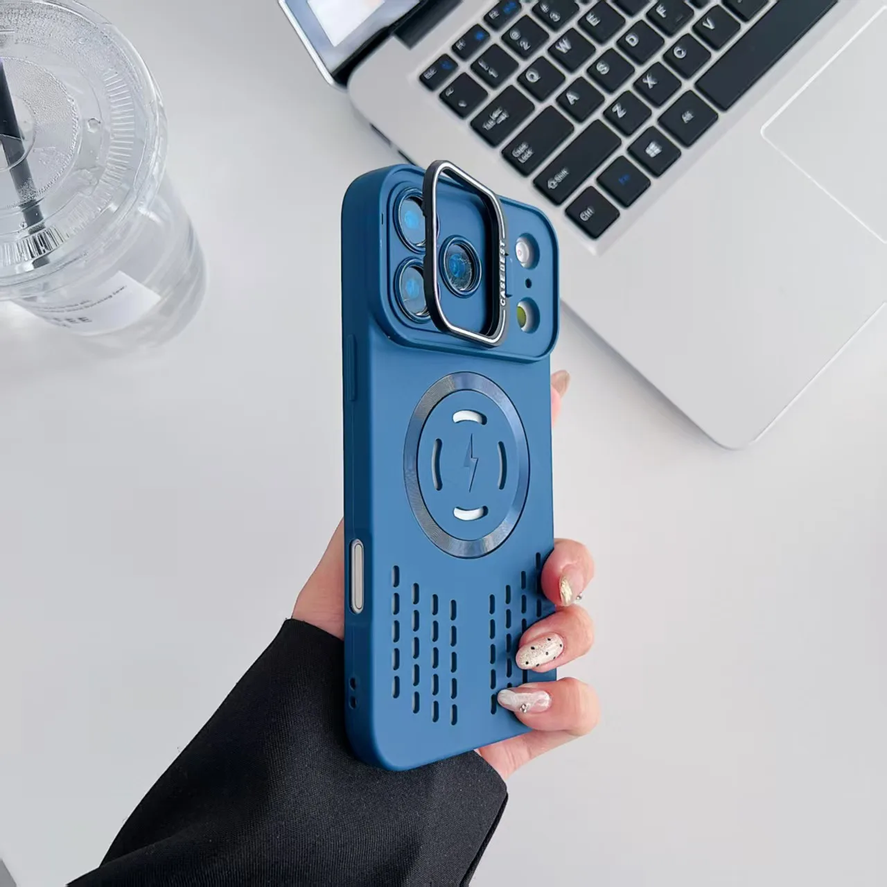Breathable Soft Back Case with Cooling Heat Dissipation and Magnetic Compatibility